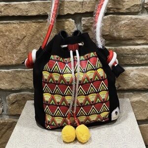 Vintage Nu Skin South Africa 2018 Boho Leather Crossbody Purse Multicolor Boho